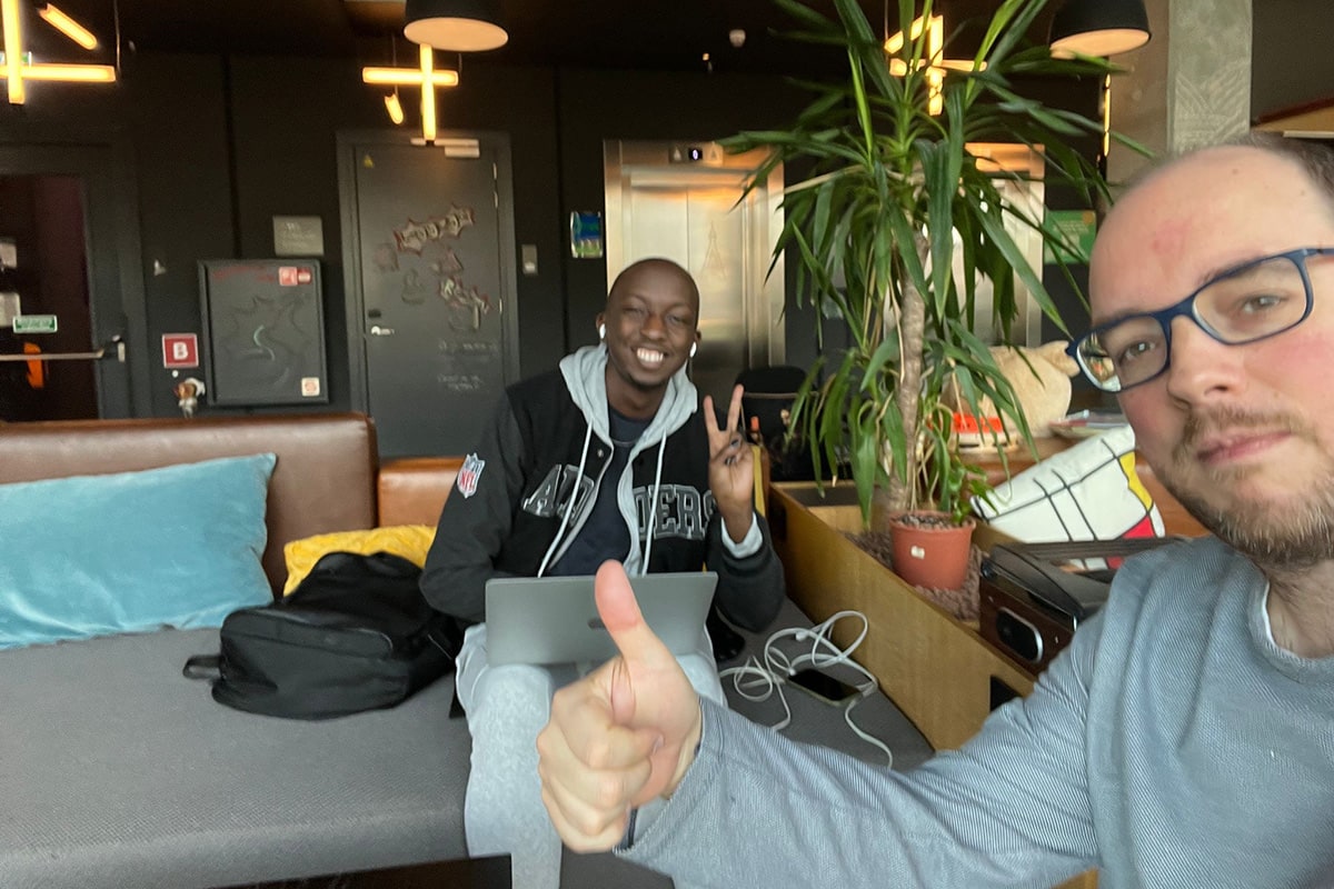 Meetup in Utrech with Victor and Egbert as first arrivals