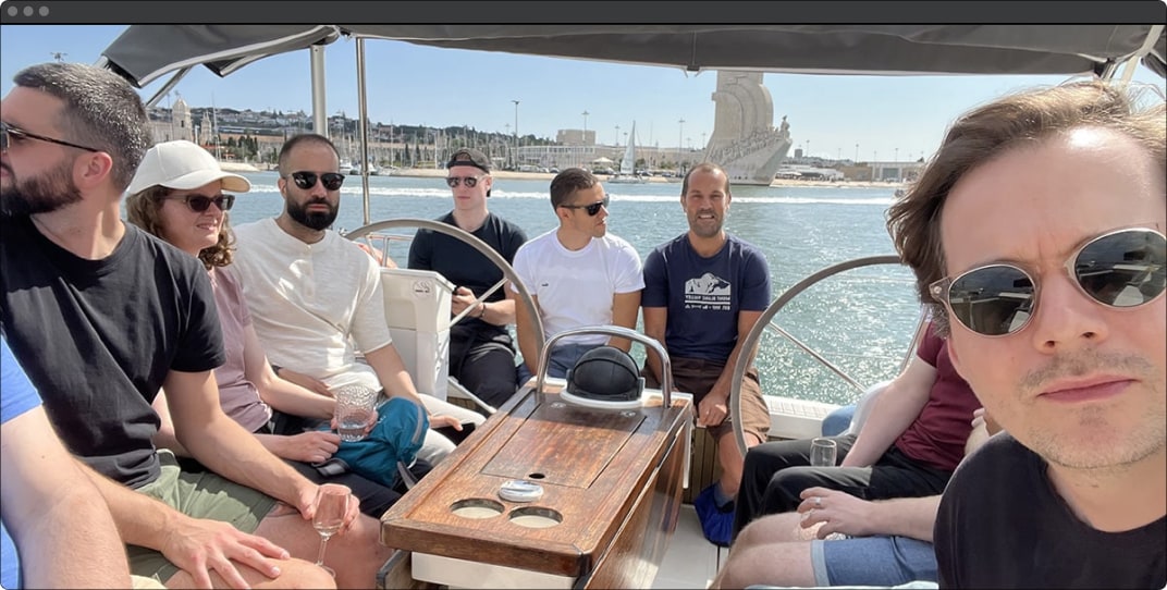 TalkJS boat trip in Lison, Portugal as part our annual meetup