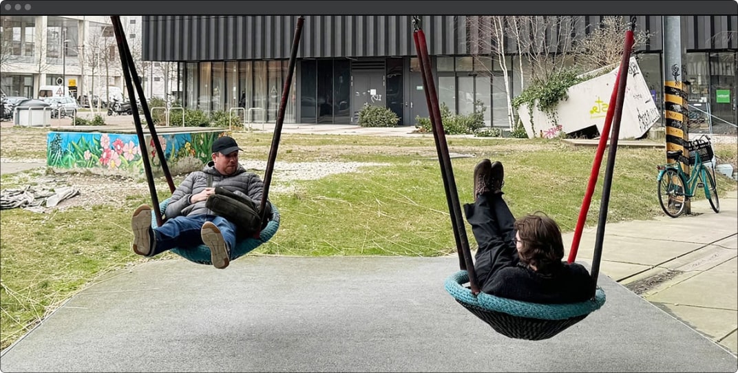 TalkJS critical strategy meeting between Egbert and Steven