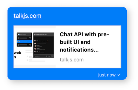 A compact link preview
