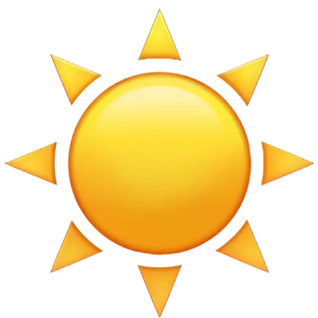 Sun emoji